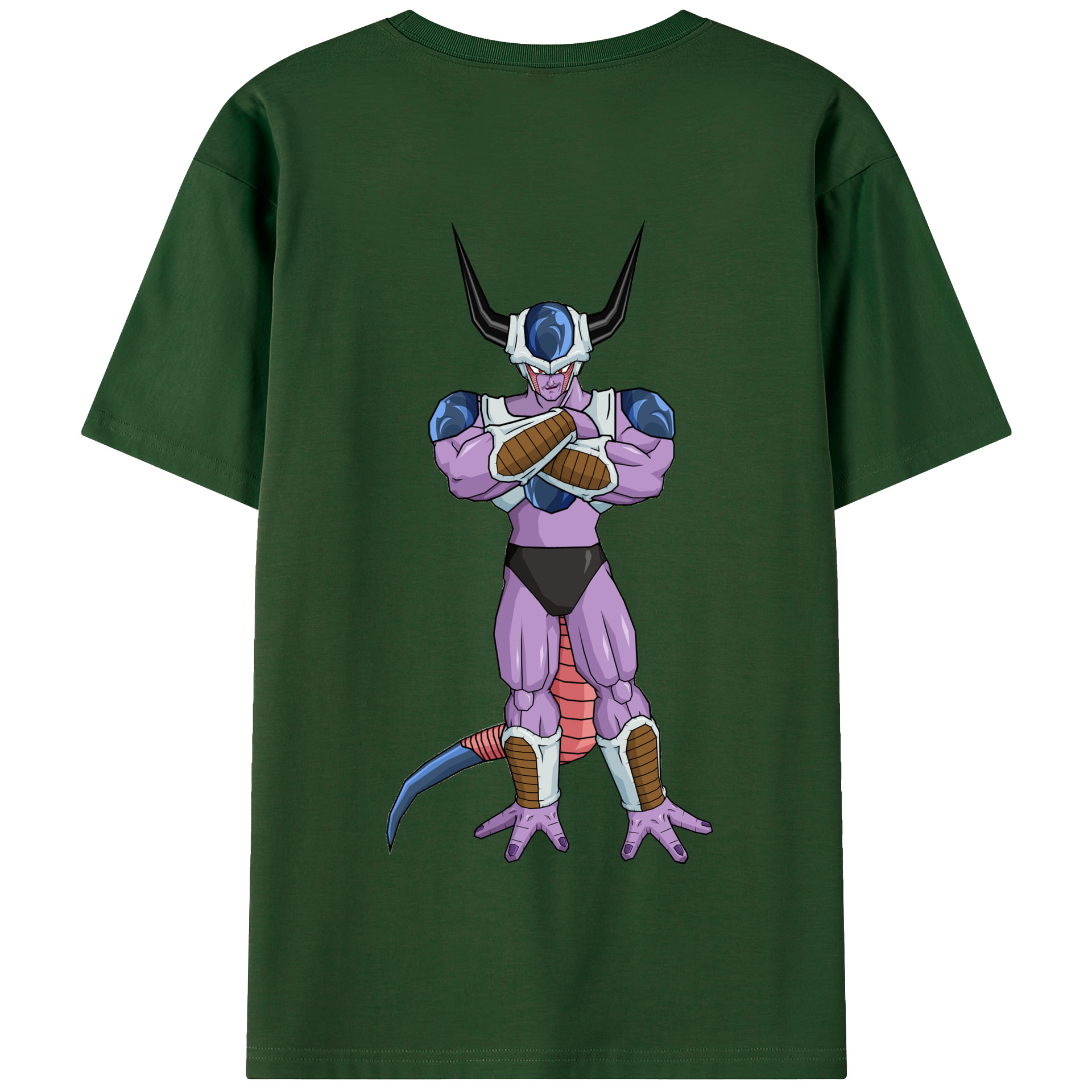 （画像用） ドラゴンボール フリーザ DRAGON BALL Frieza 綿100％半袖Tシャツ（背面プリント）